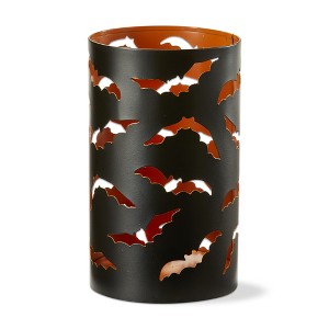 TAG Halloween Bats Hurricane Pillar Candle Holder - 1 of 2