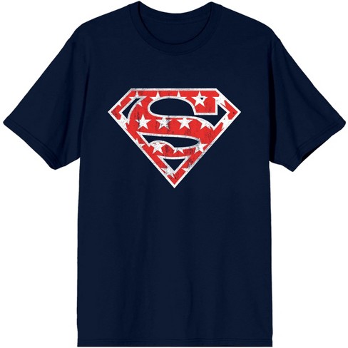 Target Logo T-shirt : Navy Superman Men\'s Red Stars With