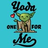 Girl's Star Wars Valentine's Day Yoda One for Me Cartoon T-Shirt - 2 of 4