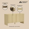 CAVINAS Sideboard Buffet,Kitchen Cabinet with 4 Push-to-Open Doors,2 Adjustable Shelves,2 Media Holes,Buffet Table for Dining,Living Room - 4 of 4