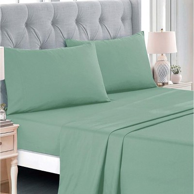 Home Mart Goods 7 Piece Green Floral Modern Comforter Set Soft Bedding — фото 2