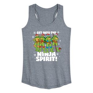Women's - Teenage Mutant Ninja Turtles - Get Into The Ninja Spirit Graphic Racerback Tank - 1 of 4