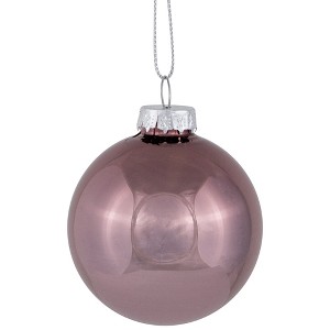 Northlight Shiny and Matte Christmas Glass Ball Ornaments - 2.25" (55mm) - Pink - 24ct - 1 of 4