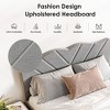 Sapphtopaz Platform Bed Frame with Upholstered Headboard Wood Platform Bed with Slats Support for Bedroom, No Box Spring Needed - 3 of 4
