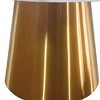 HomeRoots 54" Gray White and Gold Marble and Metal Pedestal Base Round Top Dining Table - 4 of 4