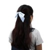 Unique Bargains Women's Grace Bow Hair Ties Hairdo Ties 2.76" Diameter Blue 1 Pc - 2 of 4
