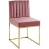 Modway Carriage Channel Tufted Sled Base Performance Velvet Dining Chair - 3 of 3