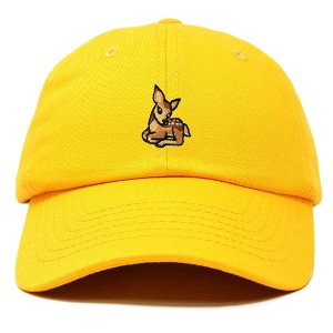 Dalix Fawn Embroidered Cotton Dad Hat Deer Adjustable Casual Baseball Cap Nature - 1 of 4