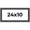 PosterPalooza | Panoramic Refined Black Picture Frame - UV Acrylic, Foam Board Backing, Hanging Hardware - 2 of 4