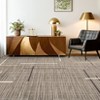 Washable Modern Abstract Rug Non Slip Low Pile Rug Soft Contemporary Throw Floor Cover Foldable Indoor Carpet for Living Room Bedroom Playroom - 3 of 4