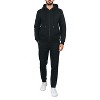 Blu Rock Men's Fleece Lined  Full-Zip Hoodie and Fleece Jogger Sweatpants With Zipper Side Pockets Matching Set - 3 of 4