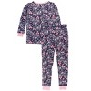 RuffleButts SoftSnooze Big Girls Ruffle Long Sleeve Pajama Set - 2 of 4