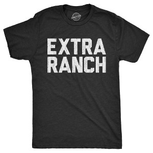 Mens Extra Ranch T Shirt Funny Dipping Sauce Buffalo Wings Dressing Lovers Tee For Guys - Crazy Dog Men's T Shirt - 1 of 4