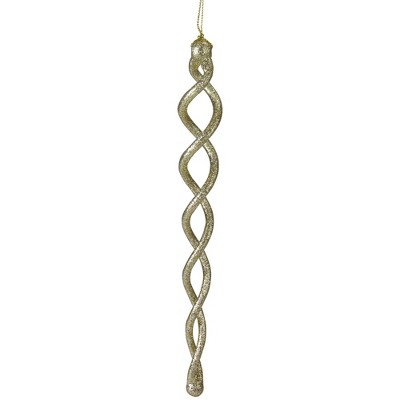 Kurt S. Adler 8.7" Gold and Silver Spiral Icicle Christmas Ornament