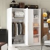 Hitow 4-Door Armoire Modern Minimalist Wardrobe Zoned Storage Enriched Space - 2 of 4