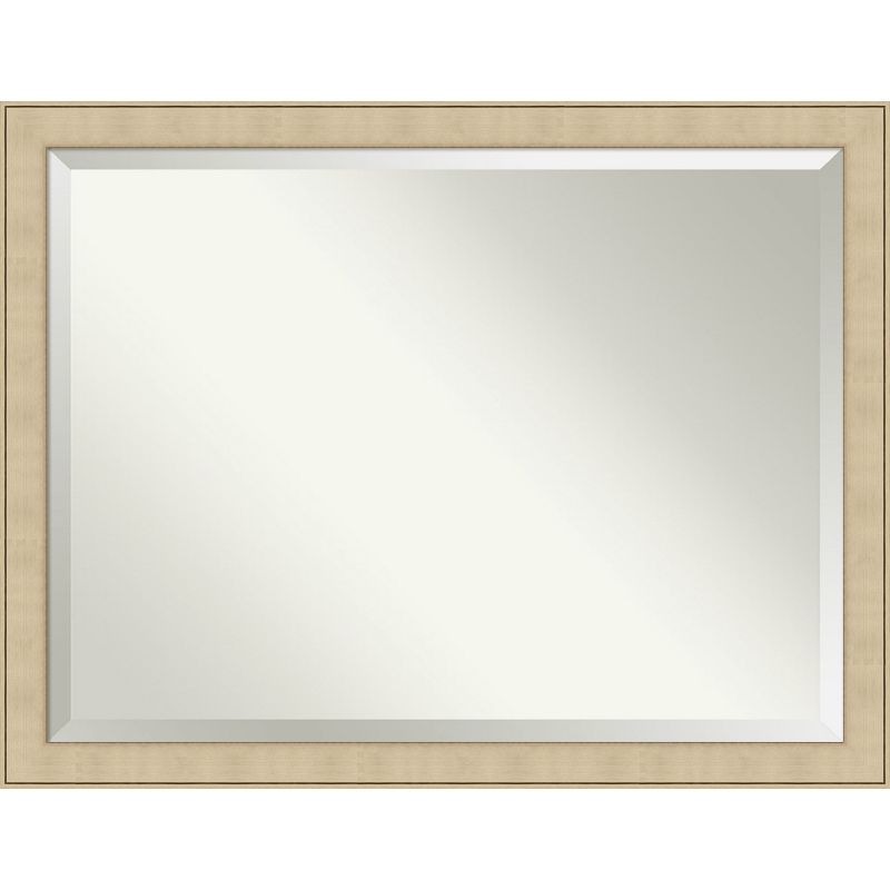 Amanti Art Classic Honey Silver Beveled Framed Wall Mirror, 1 of 7