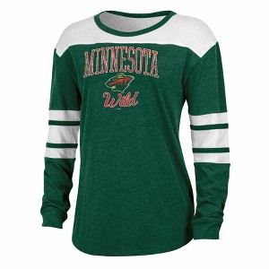 NHL Minnesota Wild Women's Long Sleeve Fashion T-Shirt - 1 of 3
