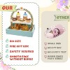 Skirfy Wooden Tea Party Set for Toddlers, Pretend Play Tea Sets for Kids with Storage Cupcake Stand - 3 of 4