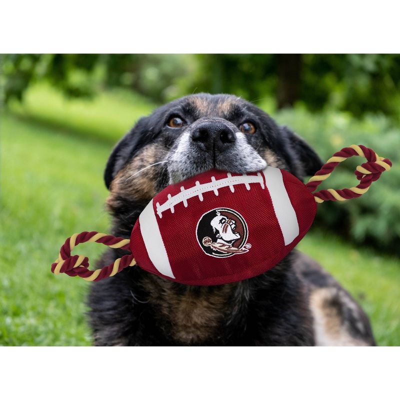 NCAA Florida State Seminoles Nylon Football Dog Toy, 2 of 5