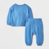 Baby Boys' 2pc Cozy Thermal Sweatshirt & Jogger Pants Set - Cat & Jack™ - 2 of 4