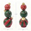 Classic Stacked Christmas Ball Decoration – Festive Modern Triple-Sphere Ornament for Indoor/Outdoor Holiday Display (31 in) - 4 of 4