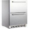 Acekool 24" Dual Drawer Beverage Cooler - Stainless Steel (Silver) for Indoor/Outdoor Use - 2 of 4