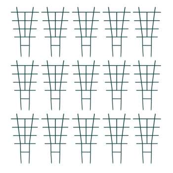 Farmlyn Creek 15 Pack Small Trellis for Potted & Climbing Flowers, Plants, Indoor & Outdoor House Garden, 16.7 x 9 in