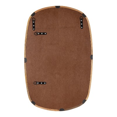 Walnut Brown Mango Wood Rectangular Vanity Mirror