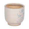 Ceramic Planter with Blue Floral Design - Decorative Ceramic Garden Pot for Indoor & Outdoor Plants - Round Flower Pot for Home & Patio - 5" Blue - 3 of 4