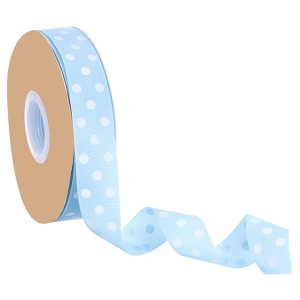 Unique Bargains Wired Edge Craft Embellishments Polka Dot Grosgrain Ribbon 48 Yards - 1 of 4