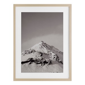 Stupell Industries Icy Mountain Peak Iceland Framed Print Under Glass Art - 1 of 4