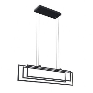 Elan Lighting Jestin 3 - Light Chandelier in  Matte Black - 1 of 4