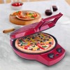 Courant 12 Inch Electronic Pizza Maker (Red) w/ Dial, Opens 180°, Includes a Food Board - 3 of 3