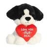 Aurora Small Love You-Fur-Real Dog JUST SAYIN' Witty Stuffed Animal Black 7.5" - 2 of 4