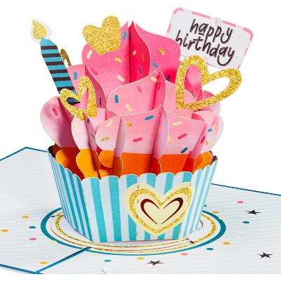 Paper Love Birthday Pop Up Card, with Keepsake