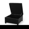 Lyngins 30.25" Faux Leather Button-Tufted Storage Ottoman – Work as Coffee Table, Foot Stool, Ottoman Bench, Storage Bench with Soft-Close Hinges - 4 of 4
