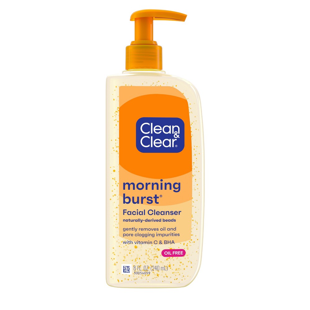 Clean & Clear Morning Burst Oil-Free Facial Cleanser with Brightening Vitamin C for all Skin Types - 8 fl oz