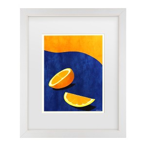 Trademark Fine Art - Bo Anderson  Petit De Jeuner, Deux Oranges Matted Framed Art - 1 of 4