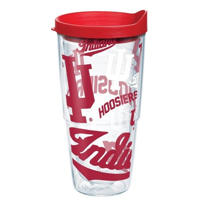 NCAA Indiana Hoosiers All Over Classic Tumbler with Lid - 24oz