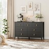Dresser for Bedroom with 7 Drawers, 53.98" Wide Modern Chest of Drawers, Wooden Dresser TV Stand, Storage Organizer for Closet Living Room, Hallway - 2 of 4