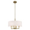 Livex Lighting Meridian 4 - Light Chandelier in  Antique Brass - 4 of 4