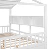 KTMBDW House Bed, Wood Kids House Bed with Roof, 2 Drawers and Storage Shelves, Bed Frame for Toddlers Teens Girls Boys, No Box Spring Needed - 3 of 4