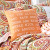 Sylvie - I Love You Pillow - Orange & White - Levtex Home - 2 of 3