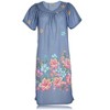 JEFFRICO Womens Nightgowns Muumuu Lounger House Dress Sleepwear Silky Soft Pajama Dress Nightshirts - 2 of 4