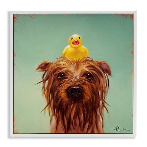Stupell Industries Wet Dog with a Rubber Ducky, 24" x 24" - 1 of 4