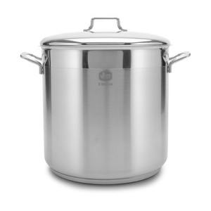 YBM Home Professional Chef's 18/10 Stainless Steel Stock Pot Covered Tri-Ply Capsule Base With Bakelite Handle, Induction Compatible - 1 of 4
