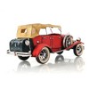 Old Modern Handicrafts 1933 Red Duesenberg J Model – 1:12 Handcrafted Iron Vintage Convertible with Rolling Wheels, 14" Length - 3 of 4