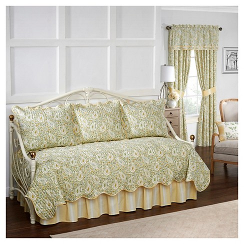 Paisley Verveine Quilt Set Daybed Green 5pc Waverly Target