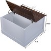 Farmhouse Square Coffee Table with Lift-up Top, Coffee Table with Storage - 2 of 4