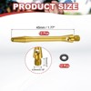 Unique Bargains 2BA Thread Aluminum Dart Shafts with Rubber Rings for Steel Tip 12 Pcs - 2 of 4